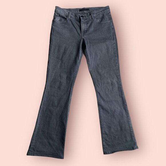 J Brand Sallie Flared Grey Jeans - Picture 1 of 8
